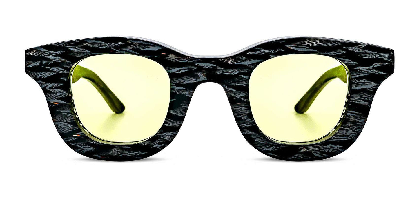 HACKTIVITY 3105 YELLOW - Gray Rectangle Tinted Sunglasses