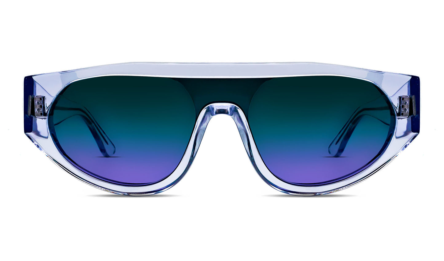 THIERRY LASRY for ALAMO RECORDS 00P Clear Shield Sunglasses