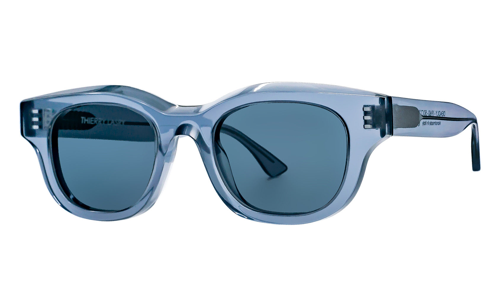 DEADLY Rectangular Sunglasses in Translucent Sky Blue – THIERRY