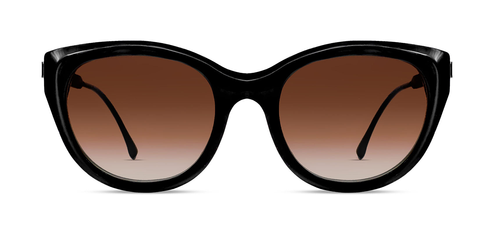 DIRTYMINDY 101 - Black Soft Cat Eye Sunglasses for Women