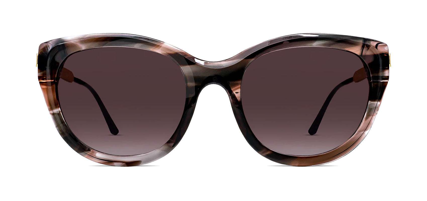 DIRTYMINDY 2014 Brown Pattern Rectangle Sunglasses for Women