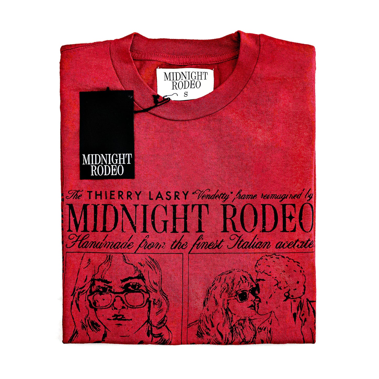 Product Image of THIERRY LASRY x MIDNIGHT RODEO T-SHIRT - RED-SMALL