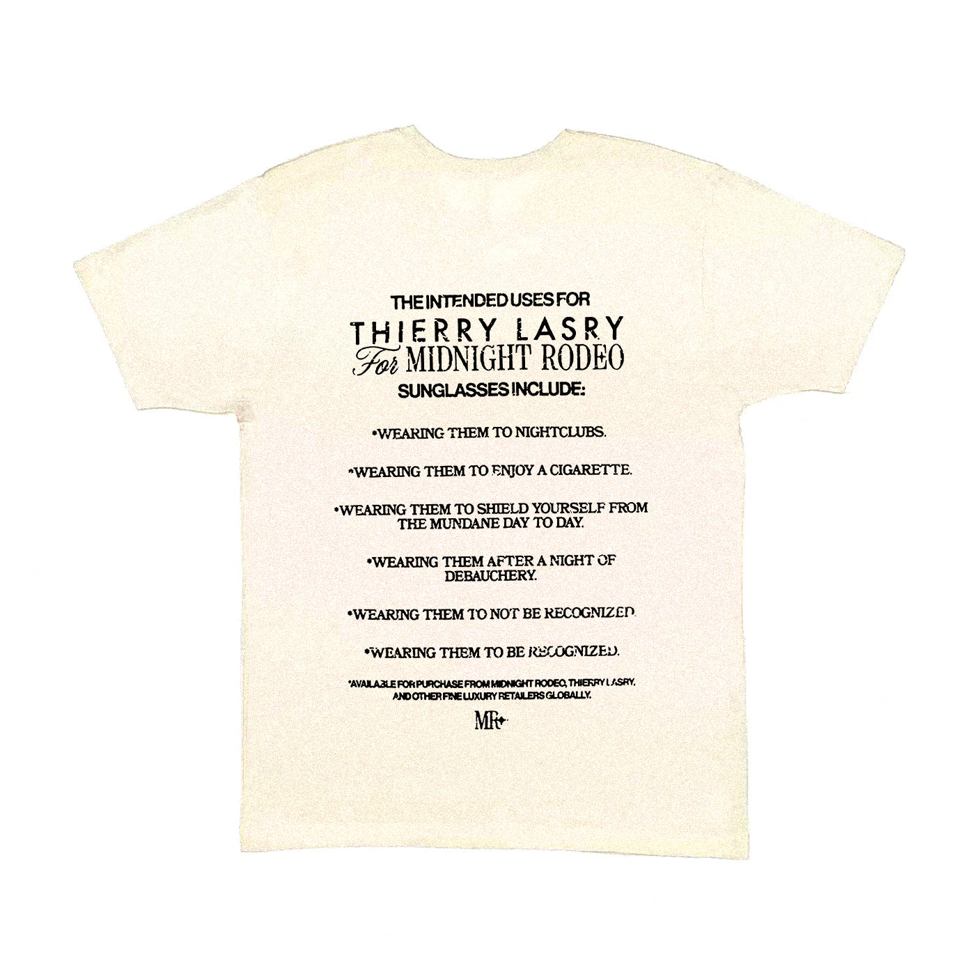Product Image of THIERRY LASRY x MIDNIGHT RODEO T-SHIRT - VINTAGE WHITE-SMALL