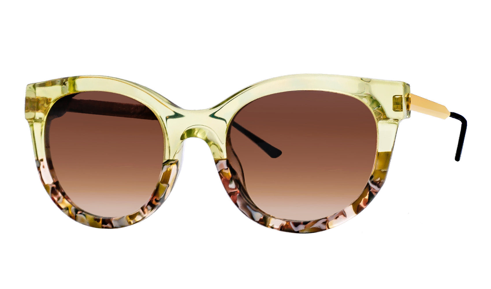 Thierry Lasry サングラス LIVELY キャットアイフレーム LIVELY Cat-Eye Sunglasses in Translucent Green/Multicolor