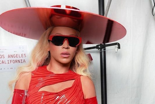 BEYONCÉ Spotted Wearing the Thierry Lasry "KANIBALY" Shield Sunglasses