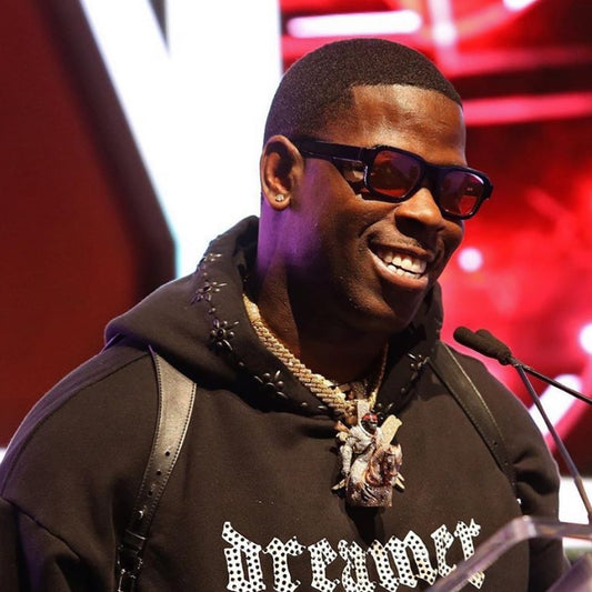 Casanova wearing the ENFANTS RICHES DÉPRIMÉS x THIERRY LASRY “THE ISOLAR 2”