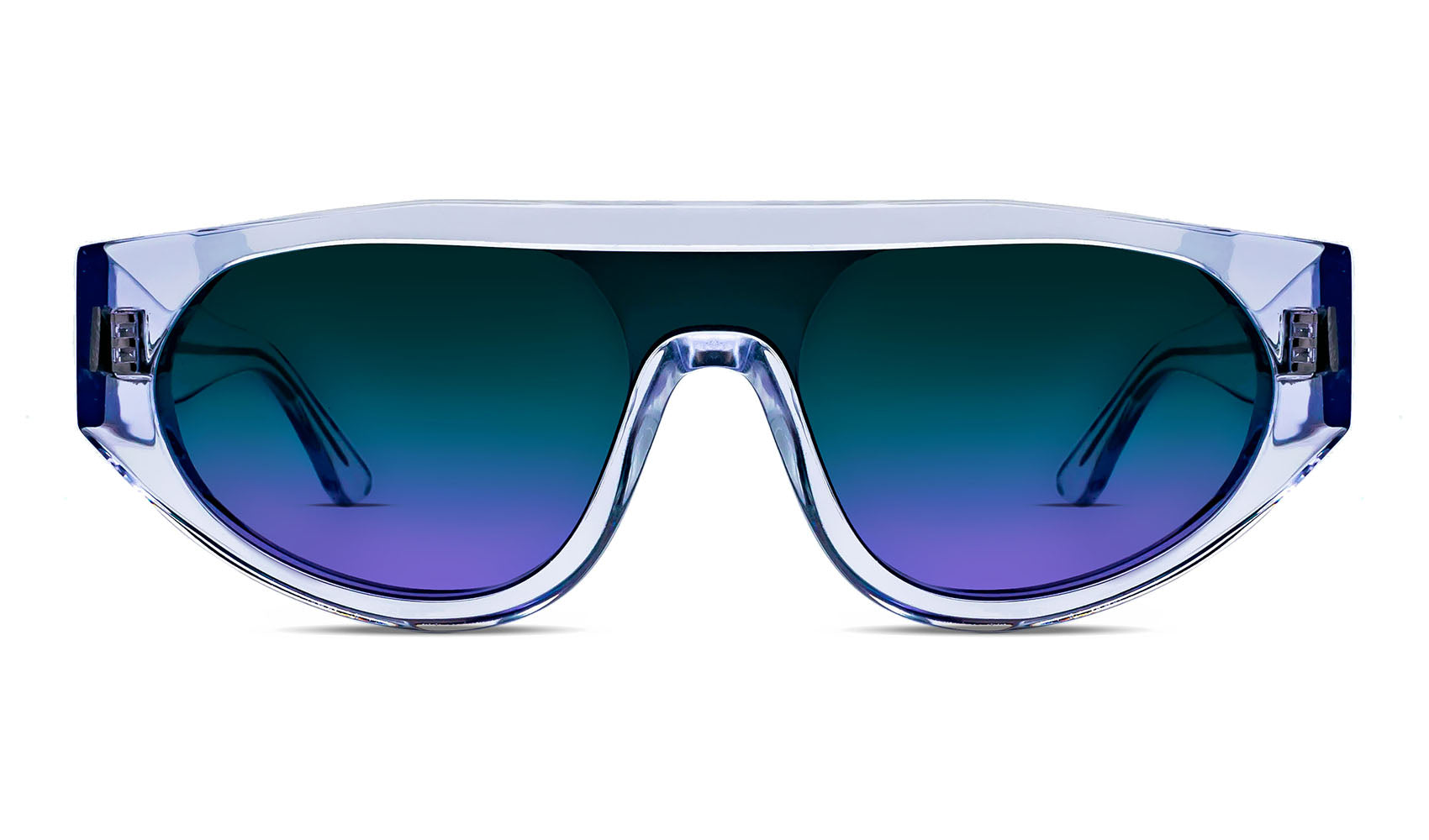 THIERRY LASRY for ALAMO RECORDS 00P Clear Shield Sunglasses
