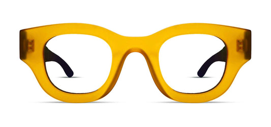 Thierry Lasry DEMOCRACY Luxury Rectangle Eyeglasses in Translucent yellow acetate, handcrafted in Italy