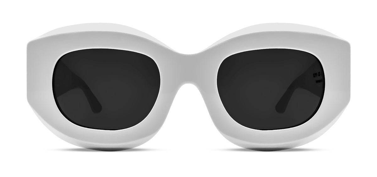 Women\'s High Quality Luxury Style Bold Round Statement Grey And Black Sunglasses Women main image 3