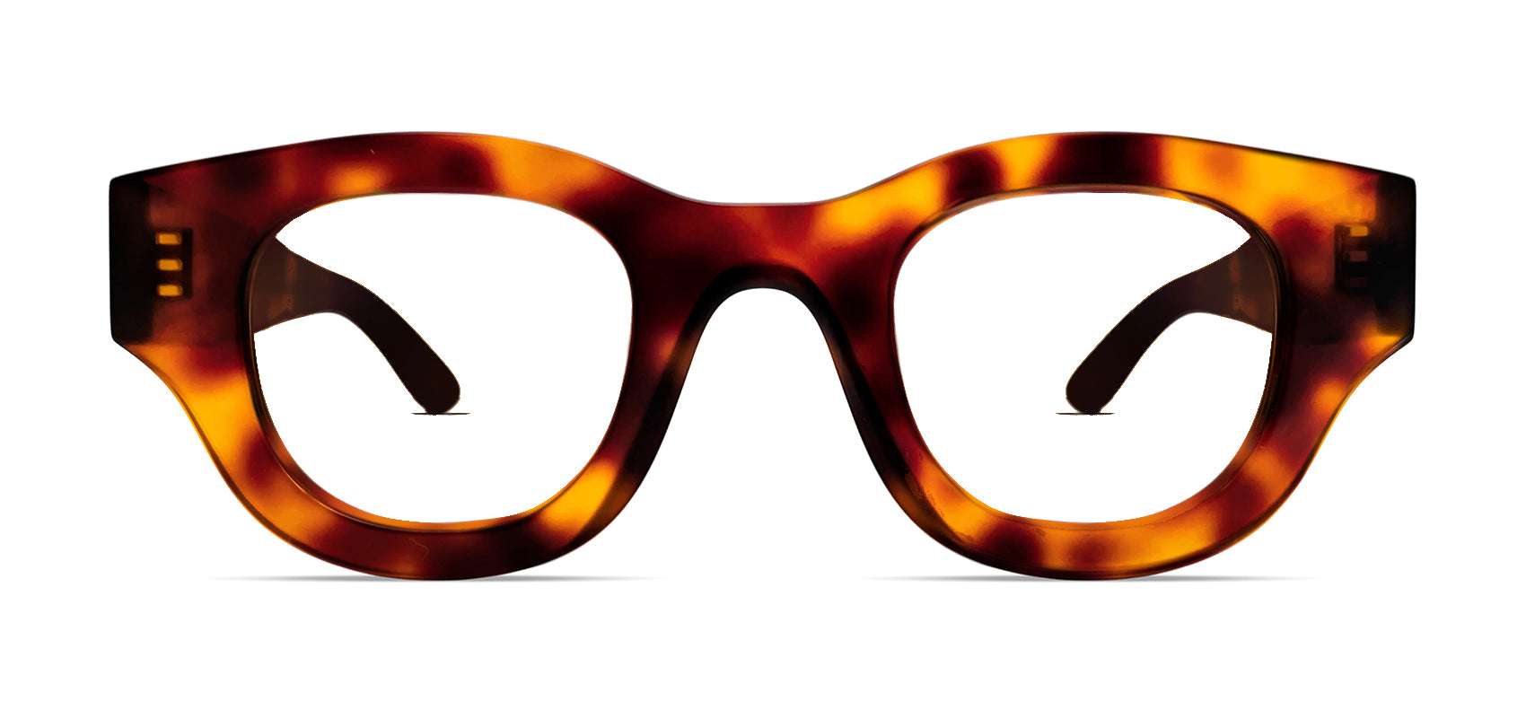 Thierry Lasry DEMOCRACY Luxury Rectangle Eyeglasses in tortoiseshell pattern acetate, handcrafted in Italy