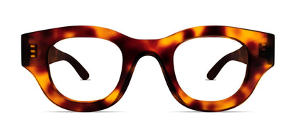 Thierry Lasry DEMOCRACY Luxury Rectangle Eyeglasses in tortoiseshell pattern acetate, handcrafted in Italy