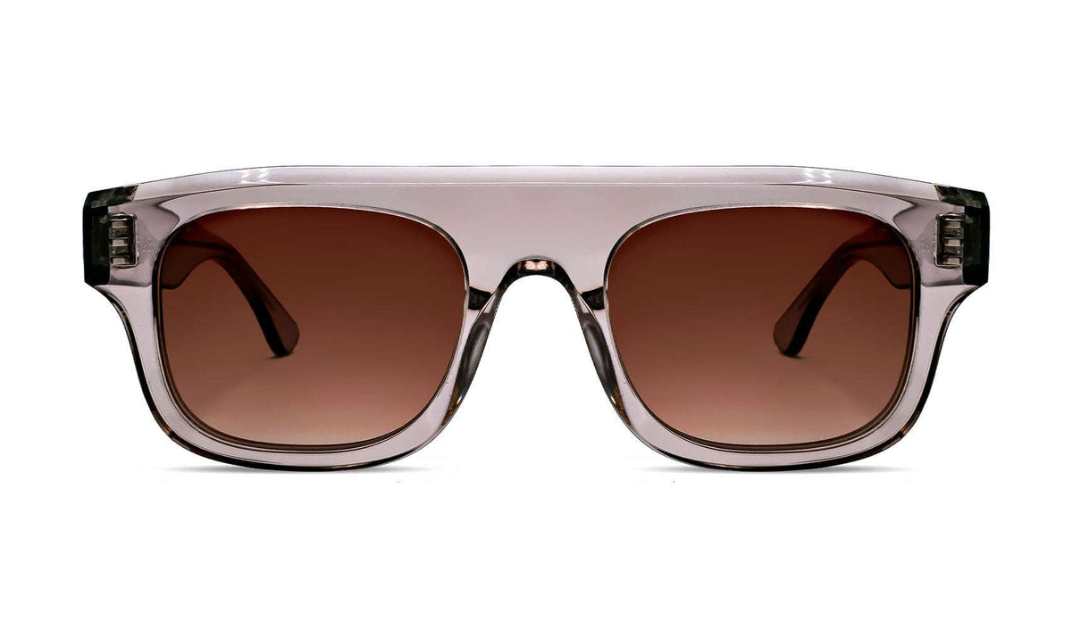 THIERRY LASRY Clear Frame Sunglasses with Brown Gradient Lenses Thierry Lasry LIVELY 257 main image 4