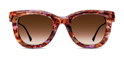 NUDITY 612 Burgundy Soft Cat Eye Sunglasses for Women