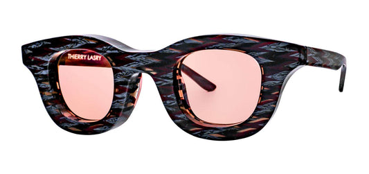HACKTIVITY Burgundy Pattern Rectangle Tinted Sunglasses