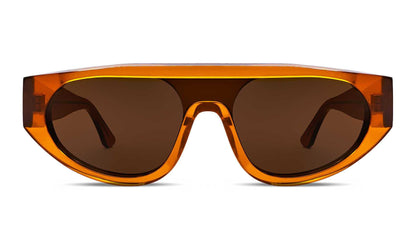 90s-inspired shield sunglasses with futuristic wraparound design and dark lenses