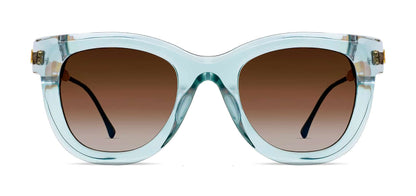 NUDITY 132 - Teal Soft Cat Eye Sunglasses for Women