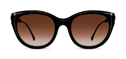 DIRTYMINDY 101 - Black Soft Cat Eye Sunglasses for Women