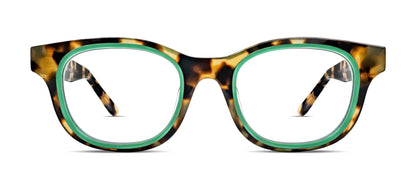 TYRANNY rectangle eyeglasses for men and women, handcrafted in France from premium acetate.