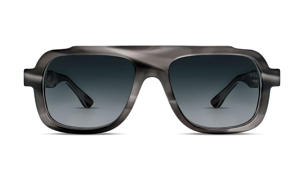 Thierry Lasry x Dr Woo 101 Black Matte Grey Frame Grey Lens Aviator Sunglasses BOWERY Luxury Aviator Sunglasses – THIERRY LASRY  main image 4