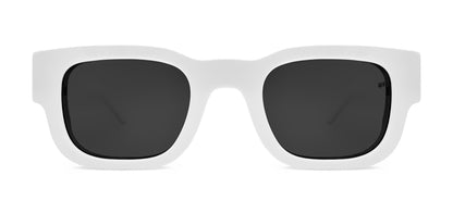 Thierry Lasry Foxxxy 000 Solid White Sunglasses Model Image