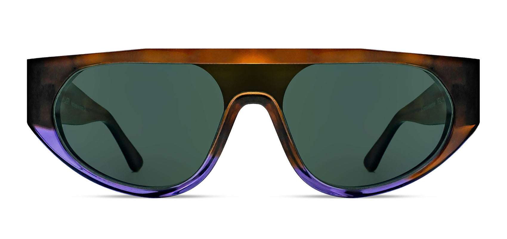 KANIBALY 128 Brown & Purple Pattern Unisex Shield Sunglasses