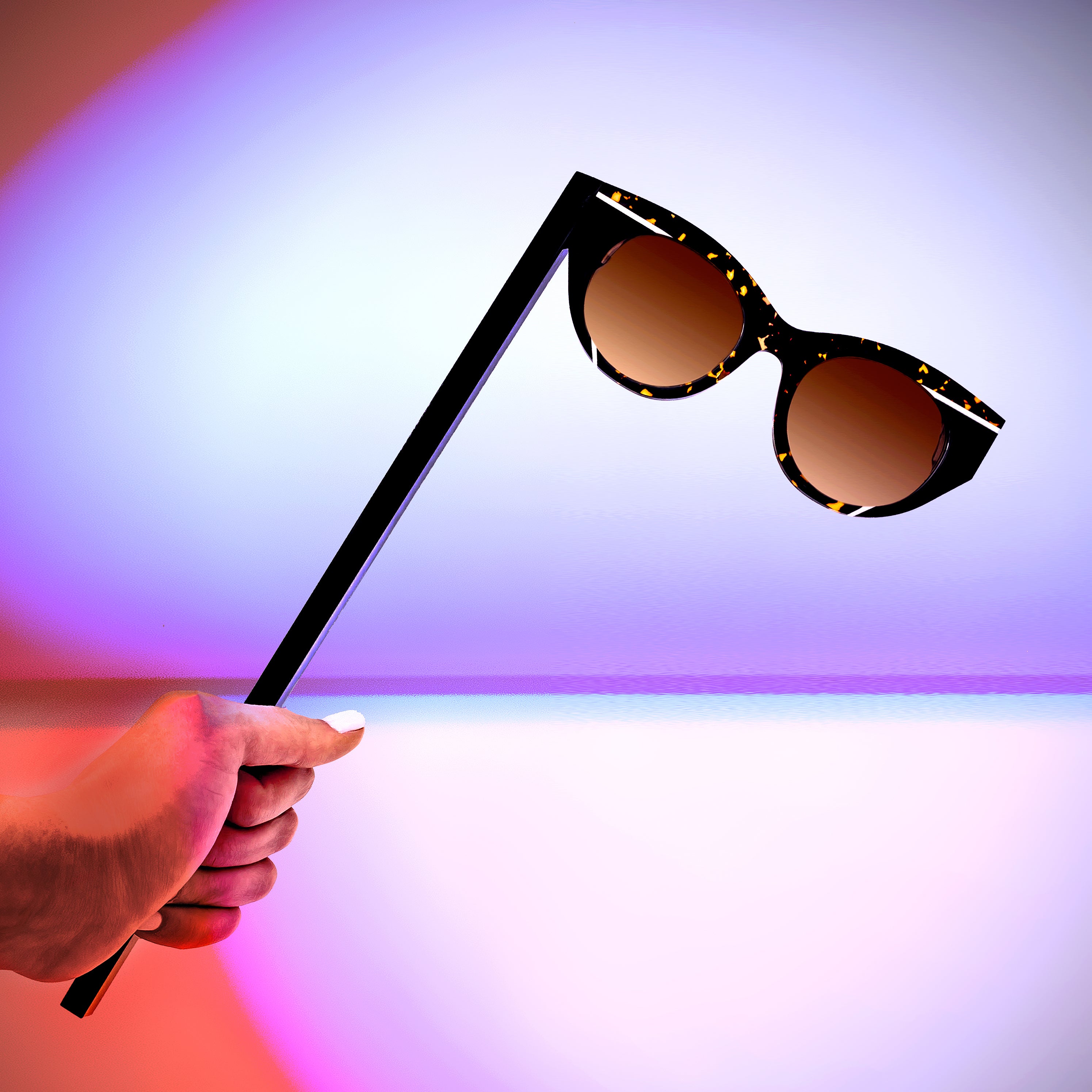 Thierry Lasry MURDERY Handheld Masquerade Mask Sunglasses