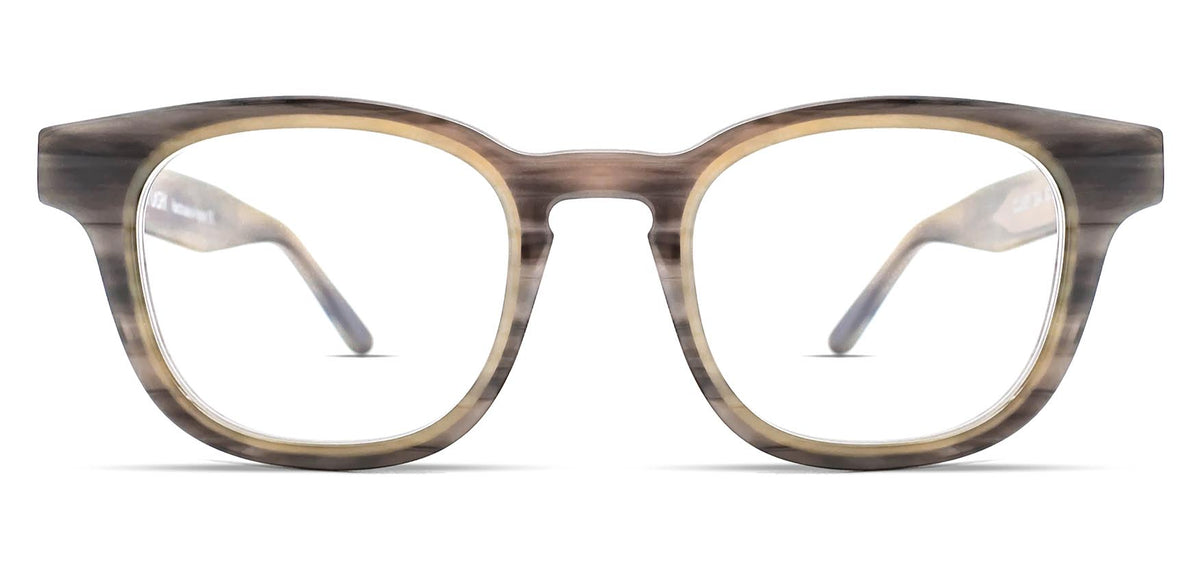 Thierry Lasry CLUMSY rectangular eyeglasses in grey patterned acetate, handcrafted in France