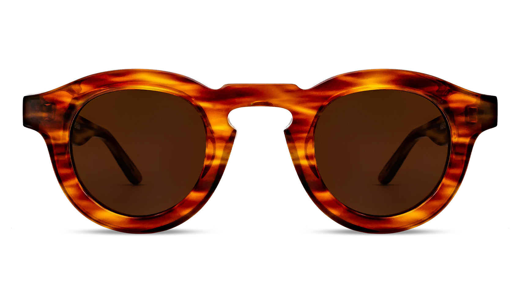 MASKOFFY Round Sunglasses in Brown Pattern – THIERRY LASRY