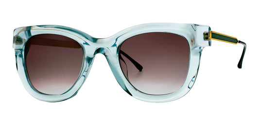 NUDITY 132 - Teal Soft Cat Eye Sunglasses for Women