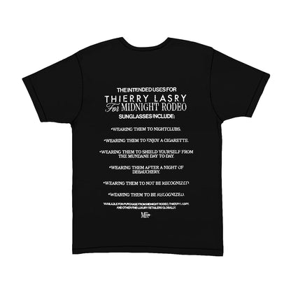 Product Image of THIERRY LASRY X MIDNIGHT RODEO T-SHIRT - BLACK-X-LARGE
