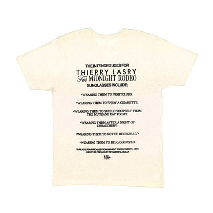 Product Image of THIERRY LASRY x MIDNIGHT RODEO T-SHIRT - VINTAGE WHITE-SMALL