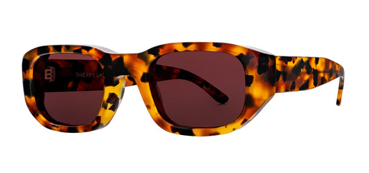 VICTIMY 252 Tortoise Rectangle Sunglasses for Women and Men