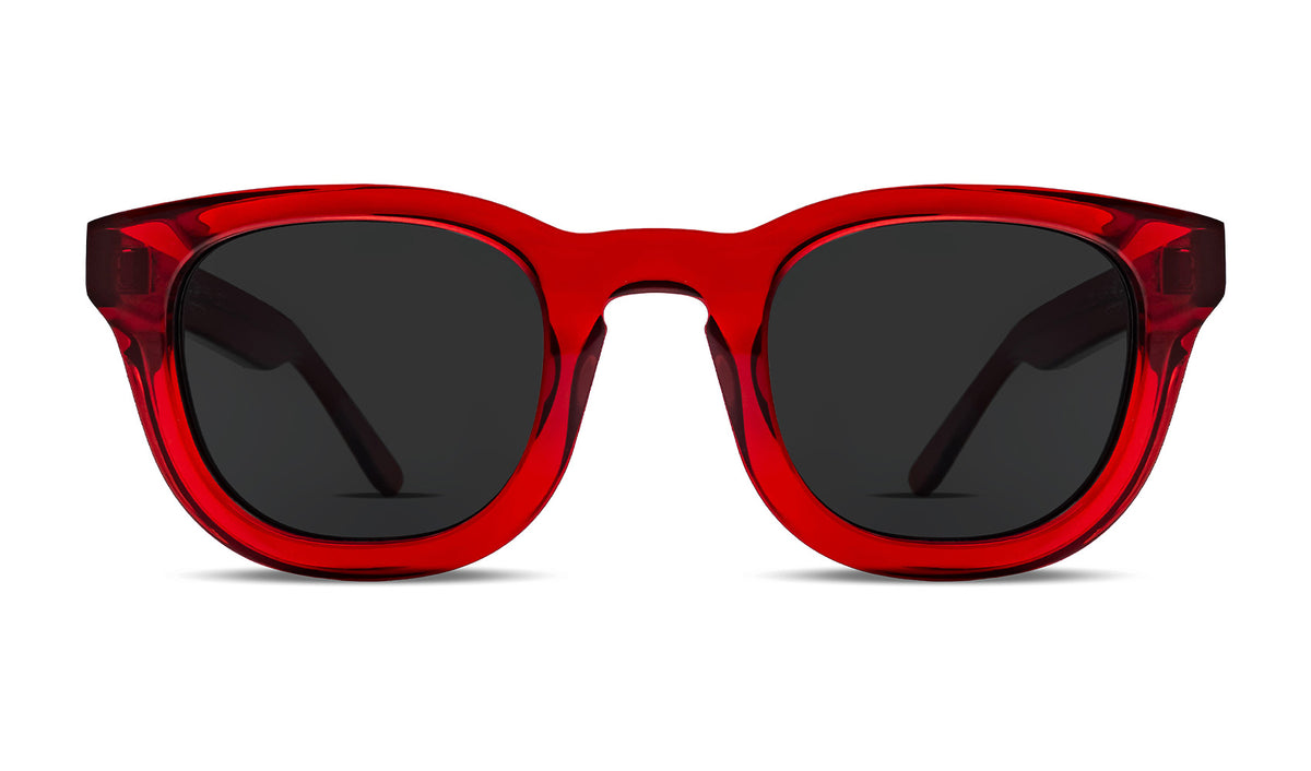 Thierry Lasry MONOPOLY luxury designer sunglasses in red, classic contemporary wayfarer style