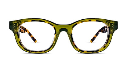 TYRANNY rectangle eyeglasses for men and women, handcrafted in France from premium acetate.