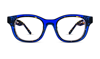 TYRANNY rectangle eyeglasses for men and women, handcrafted in France from premium acetate.