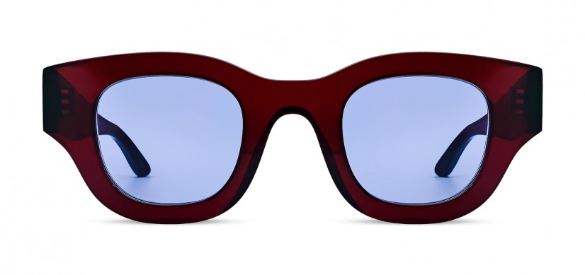 Thierry Lasry Autocracy 509 Burgundy with Purple Tinted Sunglasses Frontal View