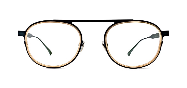 Thierry Lasry Keeny Aviator Titanium Optical Glasses Frontal View