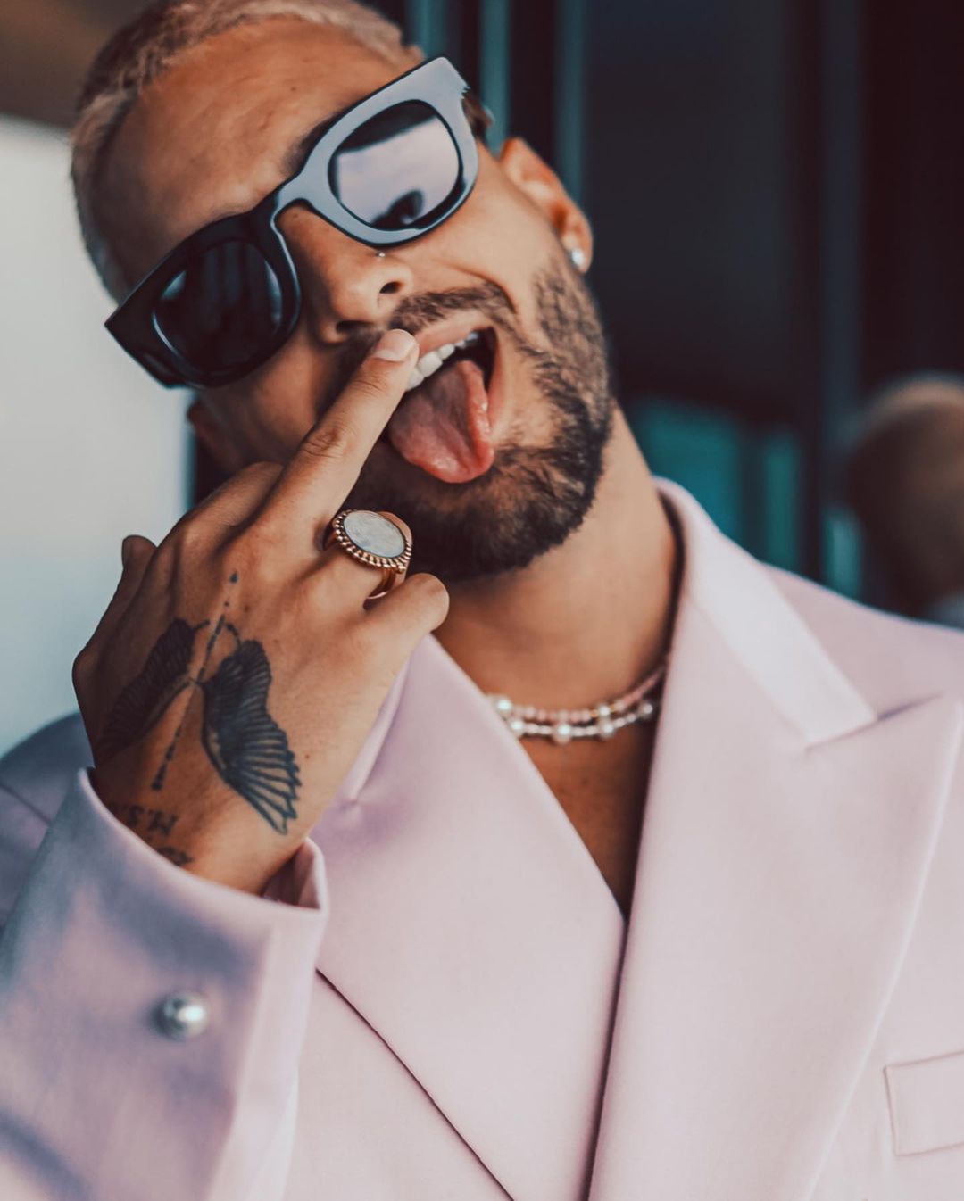 MALUMA wearing the THIERRY LASRY "DARKSIDY" 