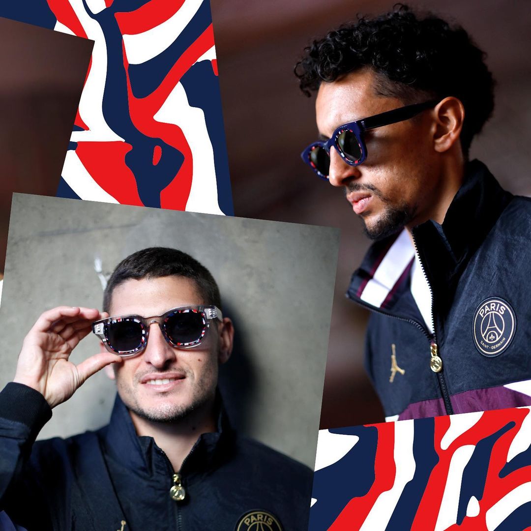 Paris Saint-German Team Players sporting the PSG x THIERRY LASRY collection