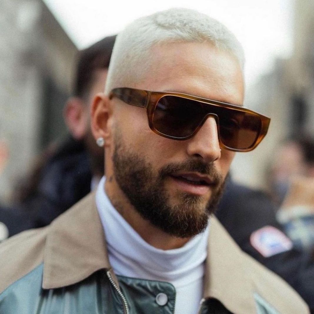 MALUMA wearing the THIERRY LASRY sunglasses "KLASSY" during Paris Fashion Week 