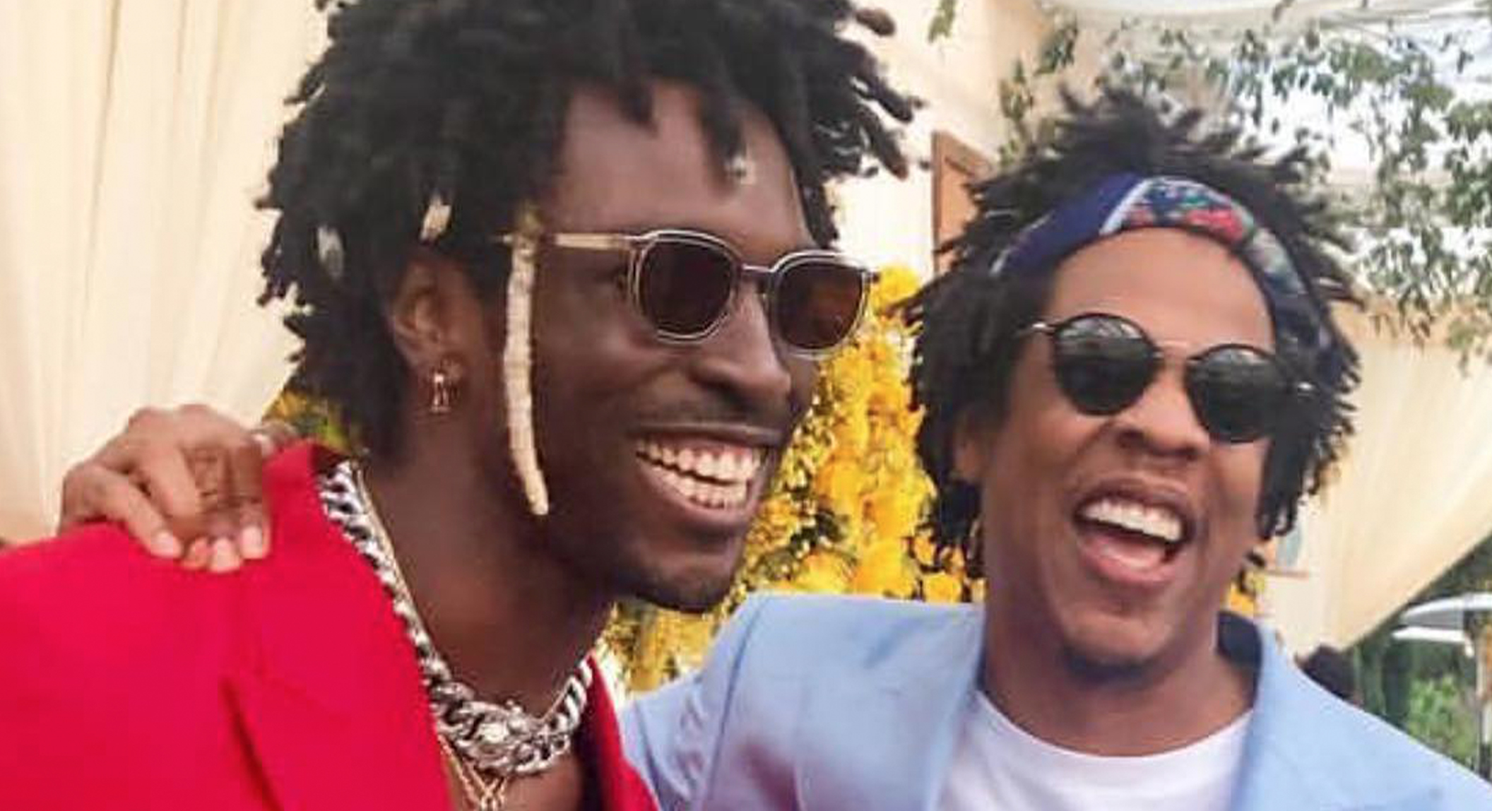 SAINt JHN wearing the THIERRY LASRY "VIGILANTY"