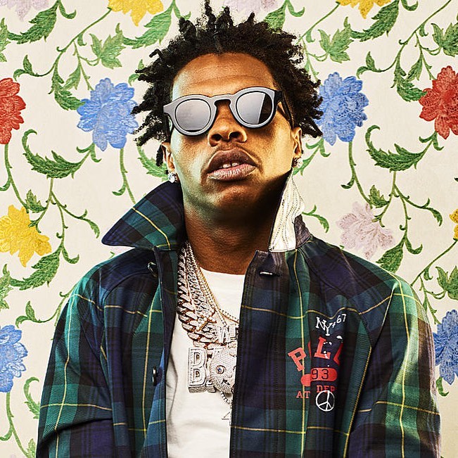 Lil Baby wearing the THIERRY LASRY “MASKOFFY” featured in XXL Magazine