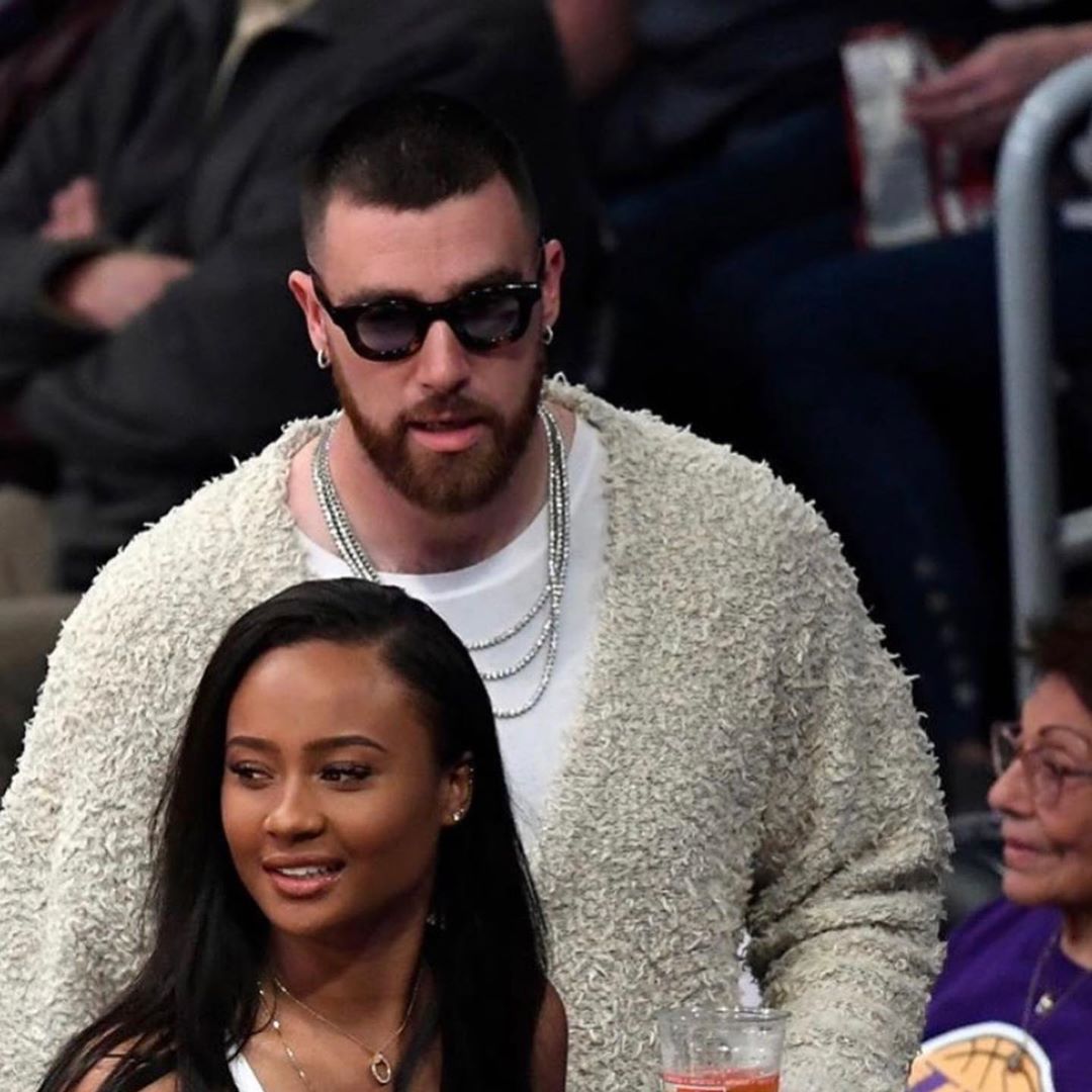 Travis Kelce  wearing the RHUDE x THIERRY LASRY “RHODEO”