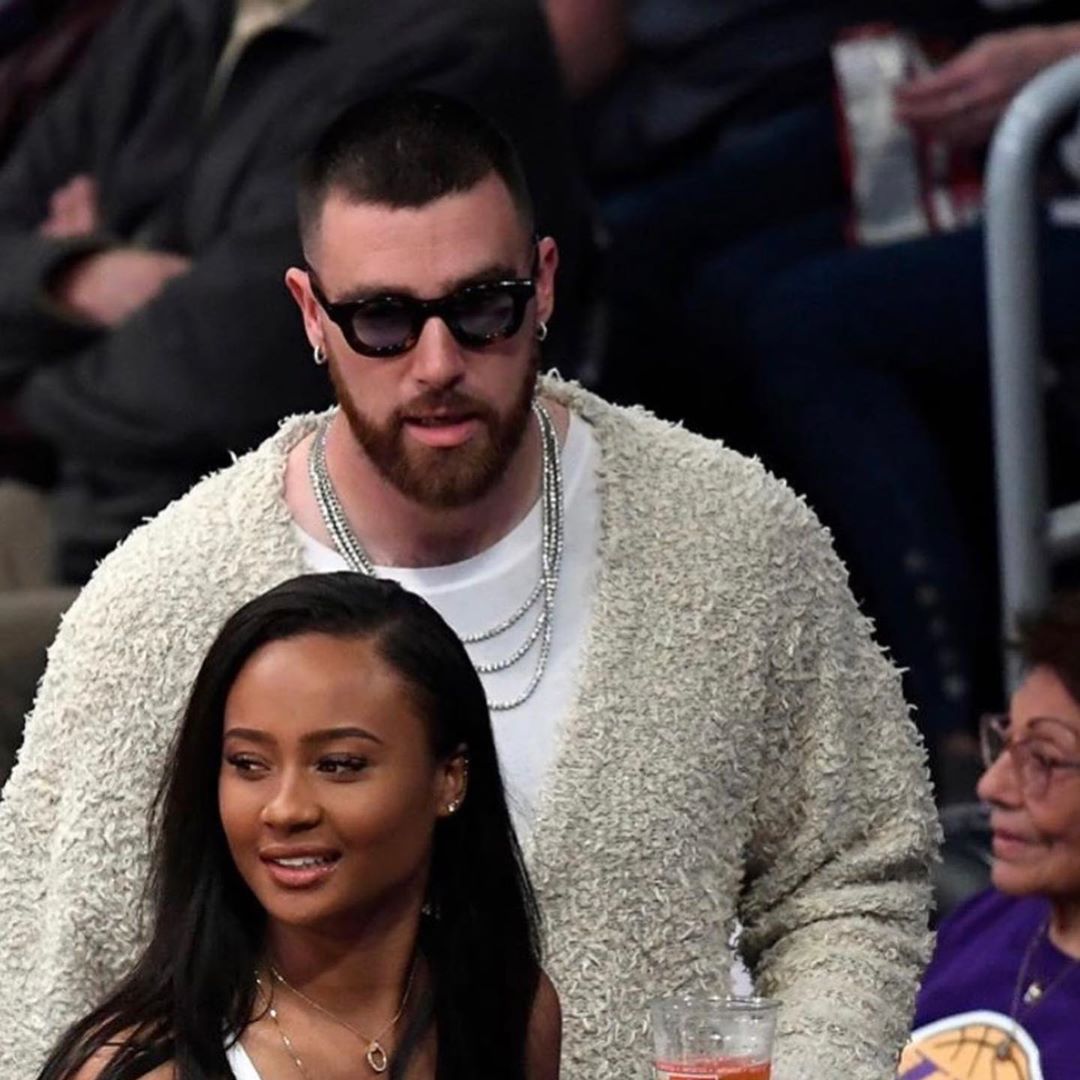 Travis Kelce  wearing the RHUDE x THIERRY LASRY “RHODEO”