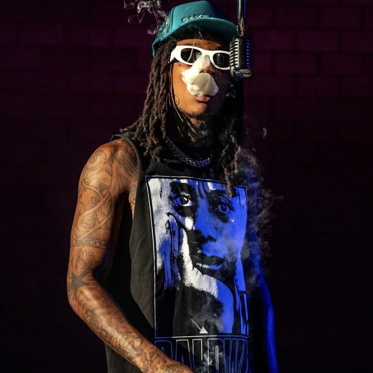 Wiz Khalifa wearing the THIERRY LASRY “MASTERMINDY”