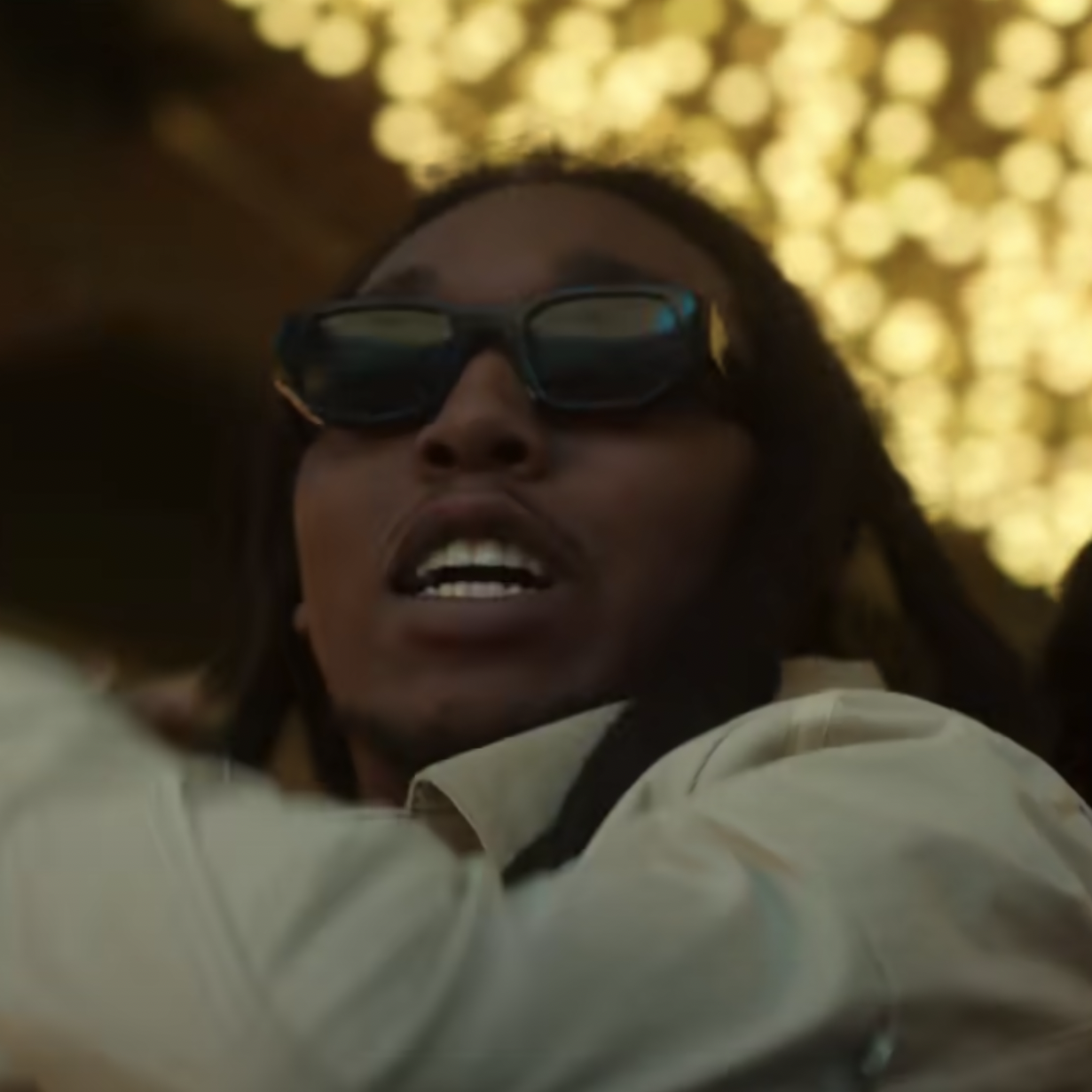 TAKEOFF wearing the thierry lasry sunglasses "VICTIMY"