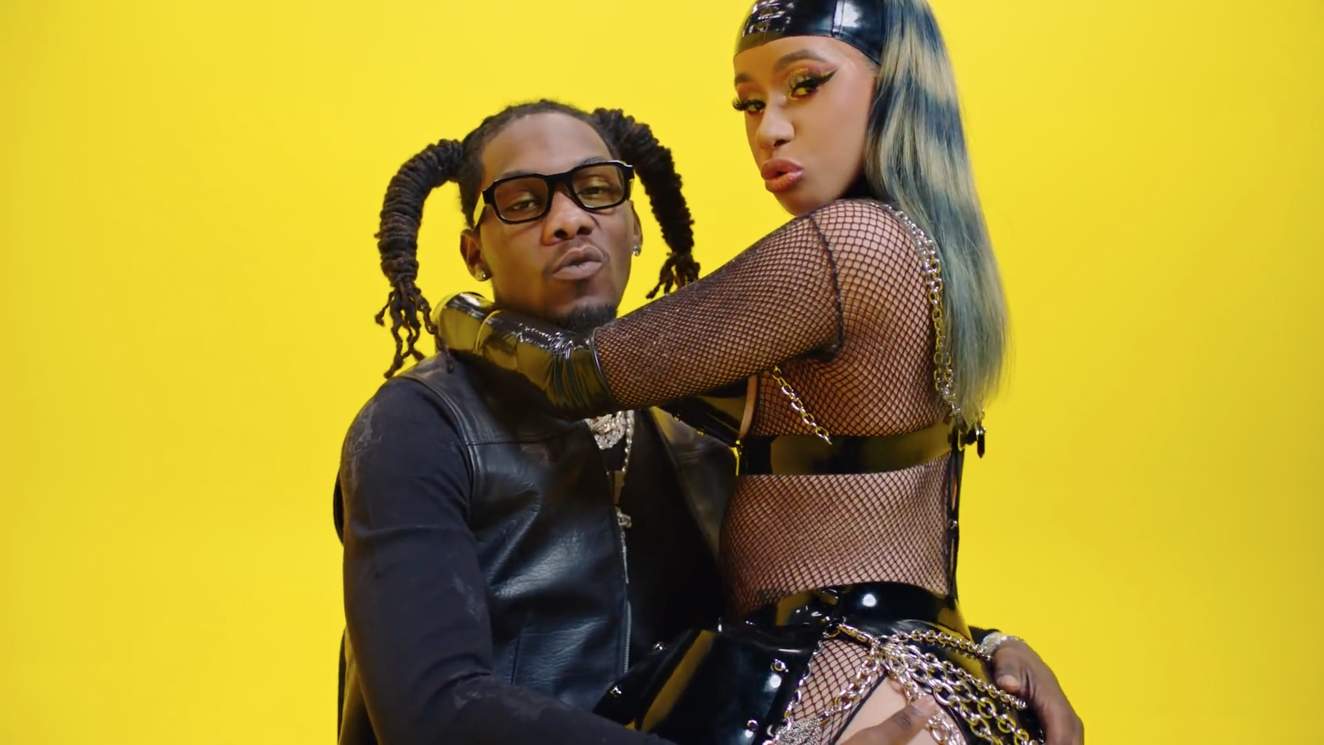 Offset wearing the ENFANTS RICHES DÉPRIMÉS x THIERRY LASRY "THE ISOLAR 2" in "Clout" music video