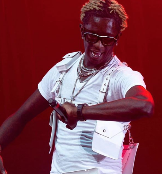 Young Thug wearing the ENFANTS RICHES DÉPRIMÉS x THIERRY LASRY “ISOLAR 2”