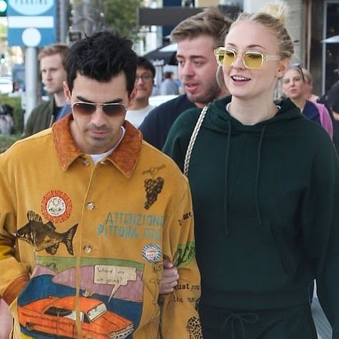 Sophie Turner wearing the ENFANTS RICHES DÉPRIMÉS X THIERRY LASRY “ISOLAR”