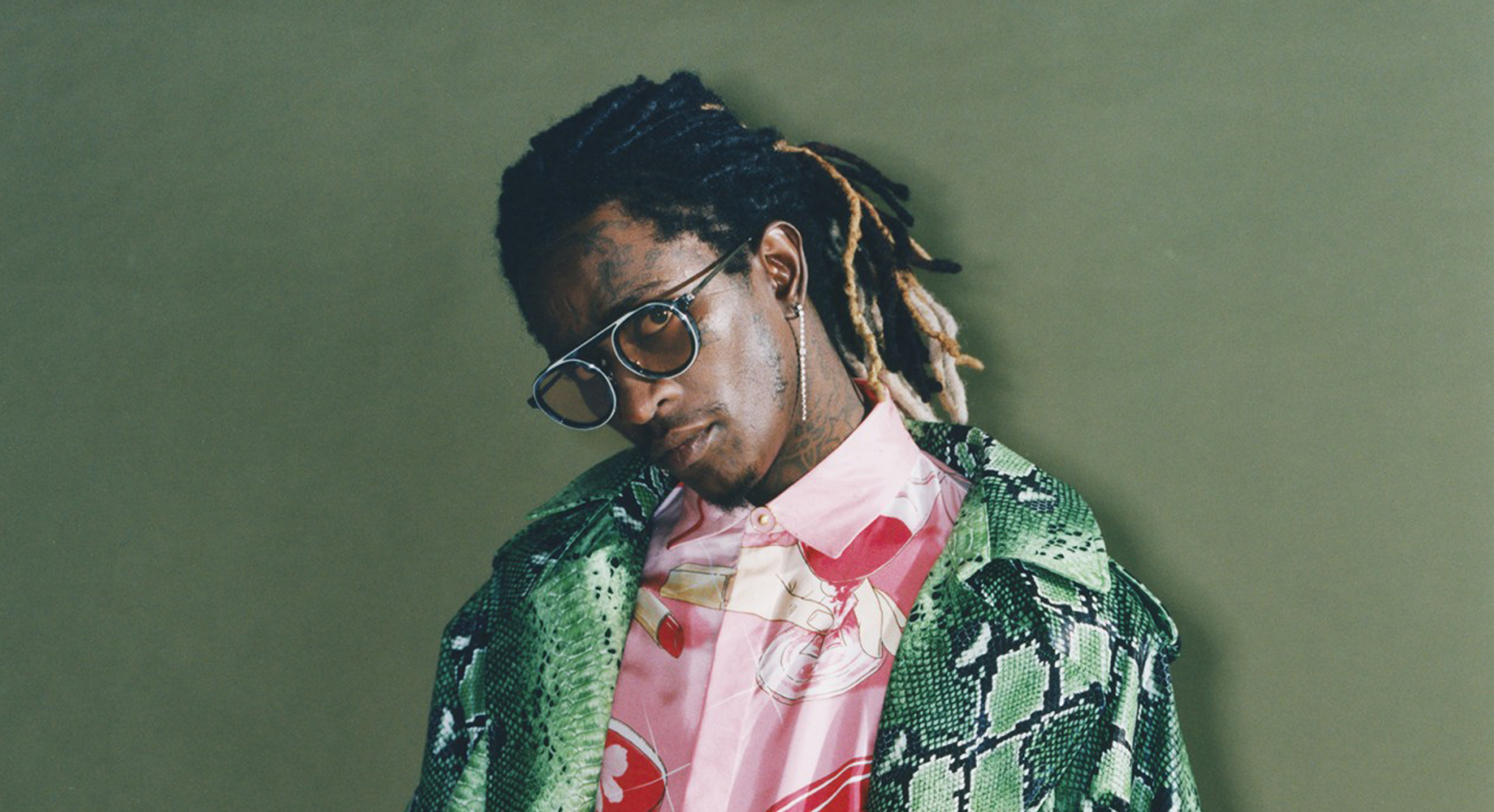 Young Thug wearing the THIERRY LASRY "GHOSTY"
